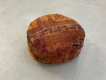 Load image into Gallery viewer, Round moroccan pouf cover - S44, Floor Cushions, The Wool Rugs, The Wool Rugs, 
