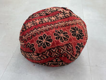 Load image into Gallery viewer, Round moroccan pouf cover - S65
