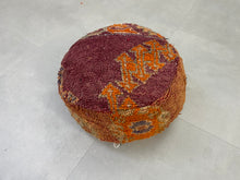 Load image into Gallery viewer, Round moroccan pouf cover - R22
