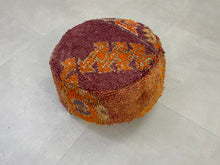 Load image into Gallery viewer, Round moroccan pouf cover - R22
