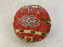 Load image into Gallery viewer, Round moroccan pouf cover - S10, Floor Cushions, The Wool Rugs, The Wool Rugs, 
