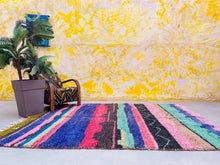 Load image into Gallery viewer, luxurious berber rug, moroccan shag rug, bohemian white rugs, modern moroccan rug, Dining Room Rug, berber rug custom, Custom area rug, beni ourain rug 7x9, area rug, custom rugs, authentic rug, outdoor rug, turkish rug