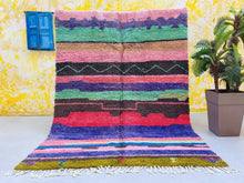 Load image into Gallery viewer, luxurious berber rug, moroccan shag rug, bohemian white rugs, modern moroccan rug, Dining Room Rug, berber rug custom, Custom area rug, beni ourain rug 7x9, area rug, custom rugs, authentic rug, outdoor rug, turkish rug