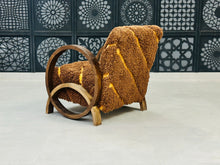 Load image into Gallery viewer, Chic moroccan walnut wood, chair, The Wool Rugs, The Wool Rugs, 
