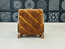 Load image into Gallery viewer, Chic moroccan walnut wood, chair, The Wool Rugs, The Wool Rugs, 
