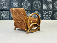 Load image into Gallery viewer, Chic moroccan walnut wood, chair, The Wool Rugs, The Wool Rugs, 
