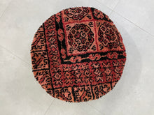 Load image into Gallery viewer, Round moroccan pouf cover - S33, Floor Cushions, The Wool Rugs, The Wool Rugs, 
