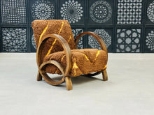 Load image into Gallery viewer, Chic moroccan walnut wood, chair, The Wool Rugs, The Wool Rugs, 
