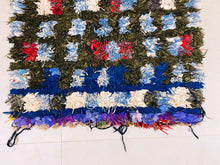 Load image into Gallery viewer, Boucherouite rug 3x8 - N7206, Rugs, The Wool Rugs, The Wool Rugs, 
