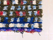 Load image into Gallery viewer, Boucherouite rug 3x8 - N7206, Rugs, The Wool Rugs, The Wool Rugs, 
