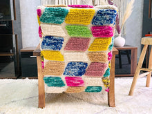 Load image into Gallery viewer, Custom Colorful moroccan walnut wood Chair, chair, The Wool Rugs, The Wool Rugs, 
