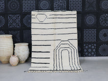 Load image into Gallery viewer, Beni ourain rug  5x8 - A70, Rugs, The Wool Rugs, The Wool Rugs, 