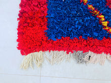 Load image into Gallery viewer, Artisan-crafted Moroccan Boucherouite rug displayed in a modern interior
