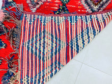 Load image into Gallery viewer, Vibrant red Berber rug perfect for eclectic home decor.
