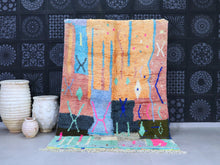 Load image into Gallery viewer, Boujaad Moroccan Rug - Vintage Handmade Wool Carpet 6x9 - A94, Rugs, The Wool Rugs, The Wool Rugs, 
