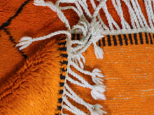 Load image into Gallery viewer, Handwoven orange rug made in the Atlas Mountains


