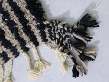 Load image into Gallery viewer, Minimalist Moroccan hallway rug in natural wool


