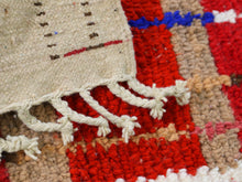 Load image into Gallery viewer, Bold boho runner rug with artisan weave


