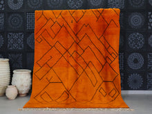 Load image into Gallery viewer, Orange beni ourain rug
