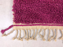 Load image into Gallery viewer, Handmade pink Moroccan rug, a pure wool creation that brings traditional Berber artistry to any space, a unique gift idea.
