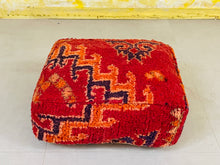 Load image into Gallery viewer, handmade pouf, pillow cases, home decor, floor cushion, kilim pouf, seating, Handmade, Moroccan floor, pouf, Sofa Couch, pillowcase, moroccan pouf,
