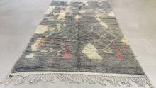 Load and play video in Gallery viewer, Wedding gift Azilal Rug, Moroccan Rug, Beni Ourain Rug 6.1 x 10.6 ft, Wool Berber Carpet, Handmade Azilal Teppich 6x10
