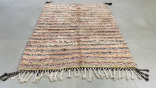 Load and play video in Gallery viewer, Unique Moroccan wool rug 5.4 FT x 7.5 FT- Handmade Beni Ourain Style 5x7
