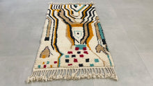 Load and play video in Gallery viewer, Moroccan rug 3.5 ft x 6.3 ft- Beni Ourain Rug- Handmade Area Rug 3x6- Authentic moroccan rug- Moroccan white rug- Berber Carpet
