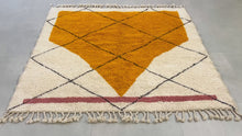 Load and play video in Gallery viewer, Moroccan Rug 6x6, Beni Ourain Rug, Berber Wool Rug 6.7 x 6.4 FT
