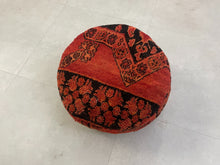 Load image into Gallery viewer, Round moroccan pouf cover - T27
