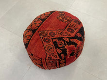 Load image into Gallery viewer, Round moroccan pouf cover - T27
