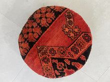 Load image into Gallery viewer, Round moroccan pouf cover - T27
