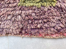 Load image into Gallery viewer, modern design, soft wool rug, handwoven rug, jute wool runner, morocco purple rug, handmade wool, tufted white rug, wool custom rug, custom moroccan rug, abstract rug, relaxing rug, living room rugs, plush area rug