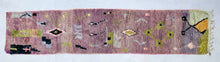 Load image into Gallery viewer, modern design, soft wool rug, handwoven rug, jute wool runner, morocco purple rug, handmade wool, tufted white rug, wool custom rug, custom moroccan rug, abstract rug, relaxing rug, living room rugs, plush area rug