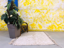 Load image into Gallery viewer, &quot;Warm and inviting handmade Berber rug, a testament to Moroccan heritage with its unique, handtufted design and washable convenience.&quot;
