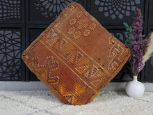 Load image into Gallery viewer, Unique Moroccan Kilim Pouf - L61 (Copy), Floor Cushions, The Wool Rugs, The Wool Rugs, 