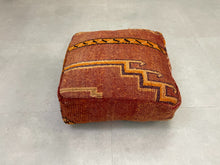 Load image into Gallery viewer, kilim pouf,
moroccan pouf,
pouf ottoman cover,
kilim ottoman,
Kilim Pillow
