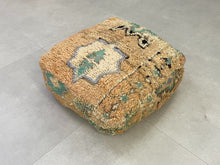 Load image into Gallery viewer, Moroccan pouf,
Floor pillow,
Floor pouf,
boho deco,
berber pouf,
Living Room pouf,
home decor,
handmade pouf