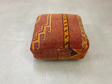 Load image into Gallery viewer, kilim pouf,
moroccan pouf,
pouf ottoman cover,
kilim ottoman,
Kilim Pillow
