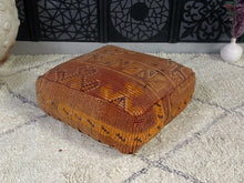 Load image into Gallery viewer, Unique Moroccan Kilim Pouf - L61 (Copy), Floor Cushions, The Wool Rugs, The Wool Rugs, 