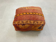 Load image into Gallery viewer, kilim pouf,
moroccan pouf,
pouf ottoman cover,
kilim ottoman,
Kilim Pillow
