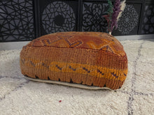 Load image into Gallery viewer, Unique Moroccan Kilim Pouf - L61 (Copy), Floor Cushions, The Wool Rugs, The Wool Rugs, 