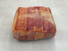 Load image into Gallery viewer, Moroccan Pouf,
Floor Cushion,
Floor Pillow,
Footstool,
Ottoman Pouf,
Handmade Pouf,