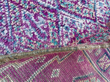 Load image into Gallery viewer, rugs for bedroom, boucherouite rug, boucherouite rug, moroccan area rug, 7x11 vintage rug, Moroccan Runner, Moroccan Rugs, moroccan rug vintage, Berber Teppich, Vintage Carpet, handmade rug, boho rug, pink rug