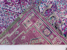 Load image into Gallery viewer, rugs for bedroom, boucherouite rug, boucherouite rug, moroccan area rug, 7x11 vintage rug, Moroccan Runner, Moroccan Rugs, moroccan rug vintage, Berber Teppich, Vintage Carpet, handmade rug, boho rug, pink rug