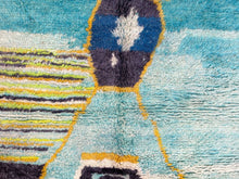 Load image into Gallery viewer, vintage decor, oriental rug, Vintage Rag Rug, Boho Decor, Moroccan rug, Vintage Moroccan Rug, shag Rug, Vintage Wool Rug, runner rug, berber, Moroccan Rug, Moroccan Rug, Vintage Rug