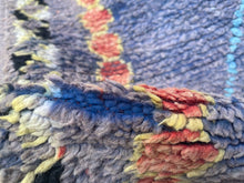 Load image into Gallery viewer, vintage carpet, oriental rug, vintage moroccan, furniture and decor, Vintage Area Rug, colorful rug, handmade rug, Boucherouite Rug, living room Rug, Morrocan rug, rugs for living room, Vintage Rug, boho rug