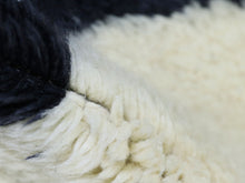 Load image into Gallery viewer, Black and White Modern Abstract Moroccan Wool Carpet, Custom rugs, The Wool Rugs, The Wool Rugs, 