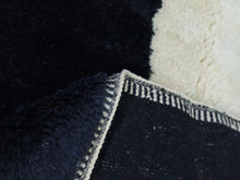 Load image into Gallery viewer, Black and White Modern Abstract Moroccan Wool Carpet, Custom rugs, The Wool Rugs, The Wool Rugs, 