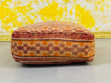 Load image into Gallery viewer, Floor Cushion,  Moroccan Decor,  Home and Living,  Antique Decor Square Pouf, Outdoor Pouf, Pet Bed,
